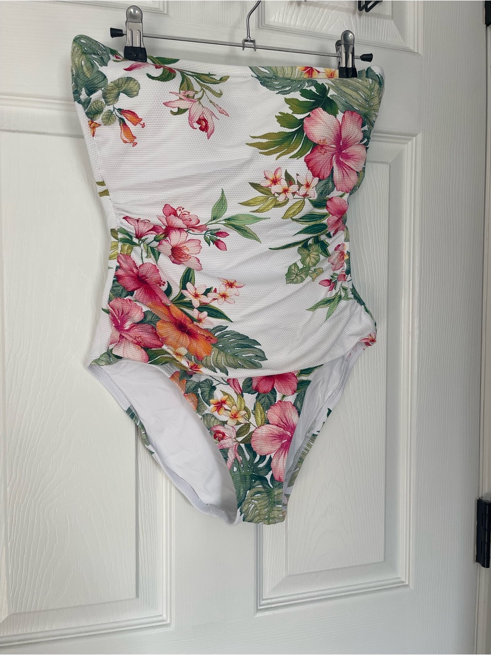 Tommy Bahama Island Cays White Floral One-Piece Swimsuit